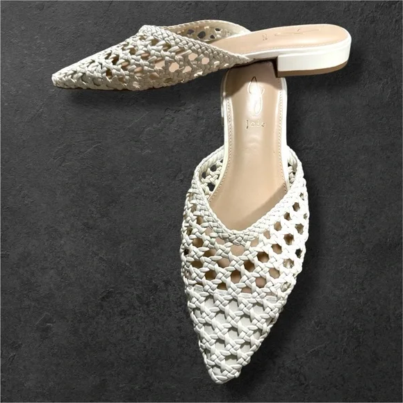 Joie Cream Woven Women's Sandals - Picture 2 of 7